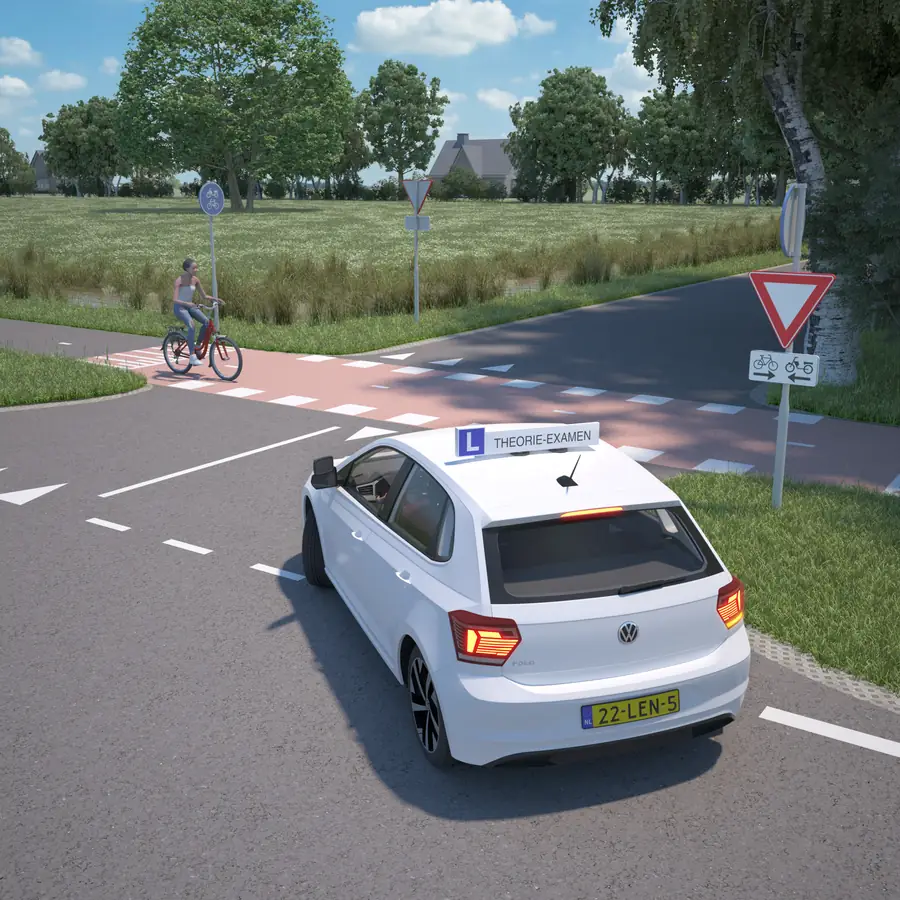 Het oefenen van het hoofdstuk afslaan met de theorie cursus van iTheorie.